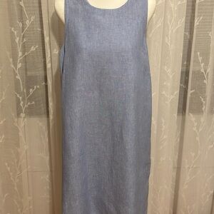 J. Crew Gray Sheath Midi Dress Sleeveless Scoop Neck